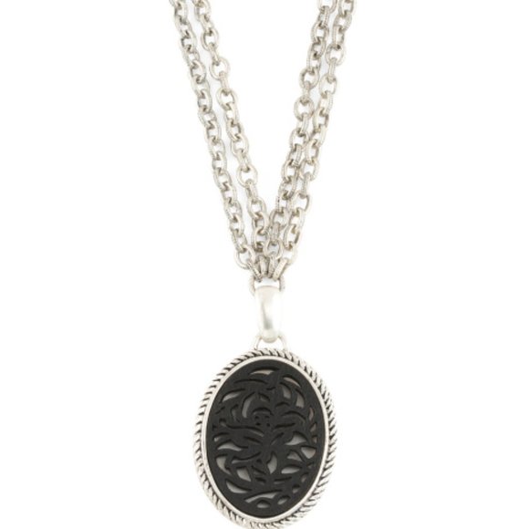 Patricia Nash Jewelry - PATRICIA NASH Leather Medallion Necklace